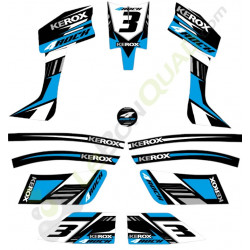 Kit décoration KEROX 4ROCK BLEU de pocket quad