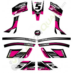 Kit décoration KEROX 4ROCK ROSE de pocket quad