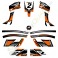 Kit décoration KEROX 4ROCK ORANGE de pocket quad