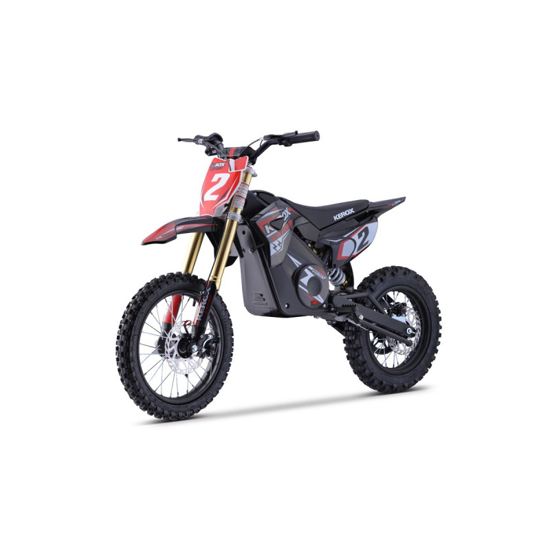 Pit Bike électrique 1300W enfant KEROX E-STORM ROUGE