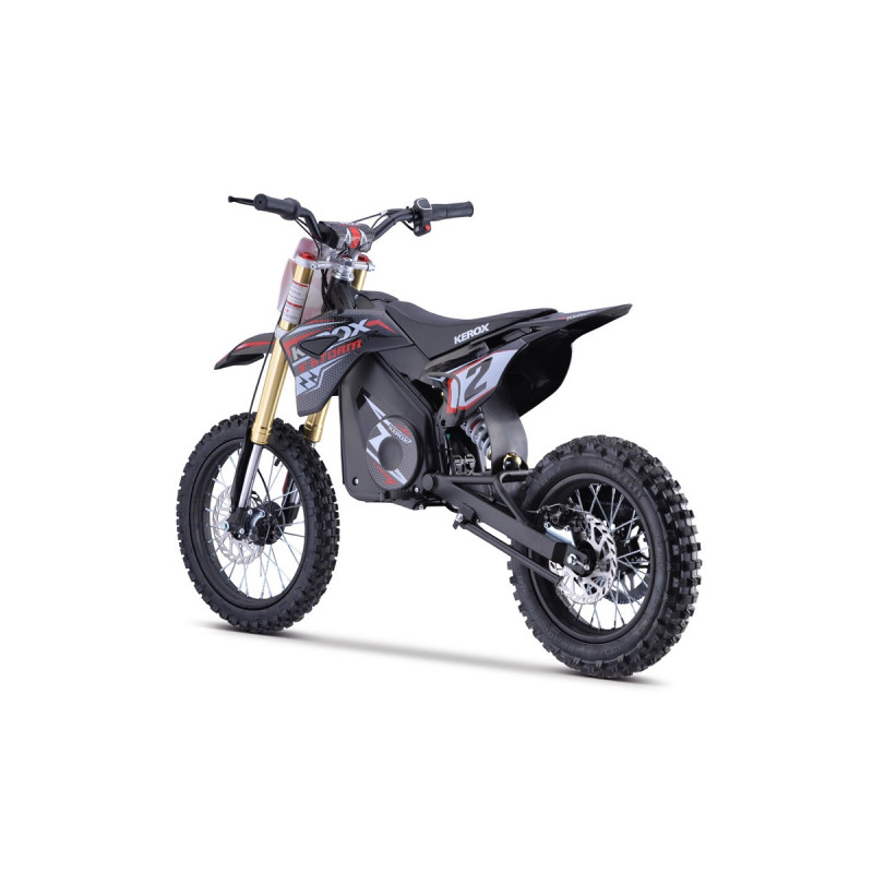 Pit Bike électrique 1300W enfant KEROX E-STORM ROUGE