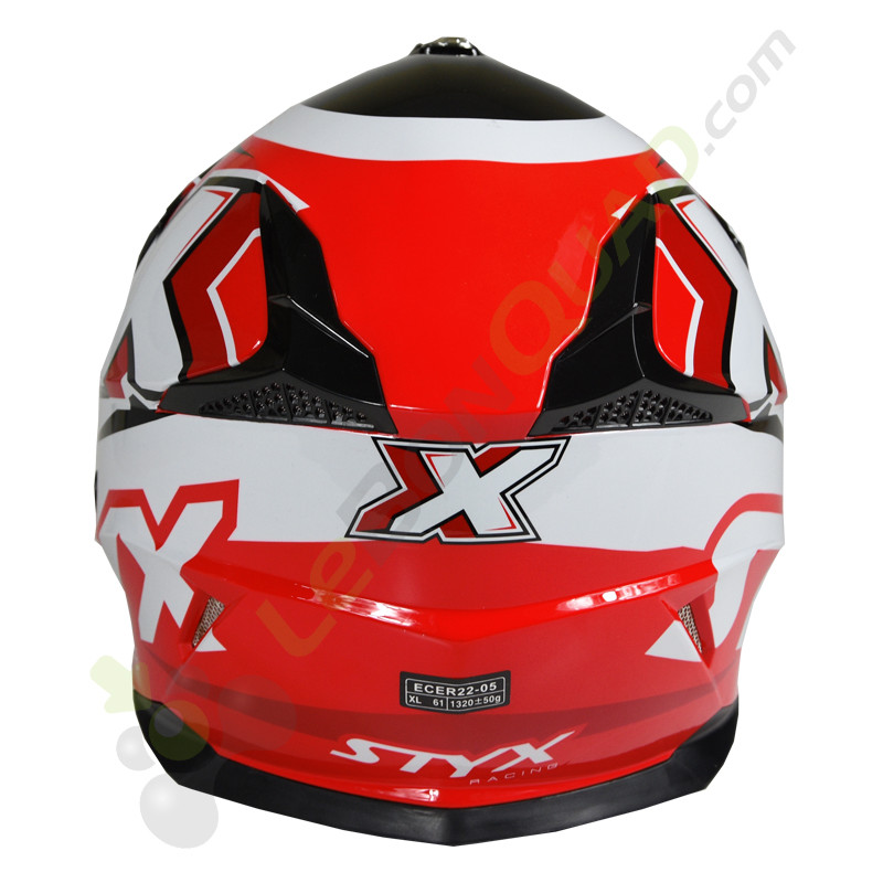 Casque enfant STYX RACING taille YM ROUGE