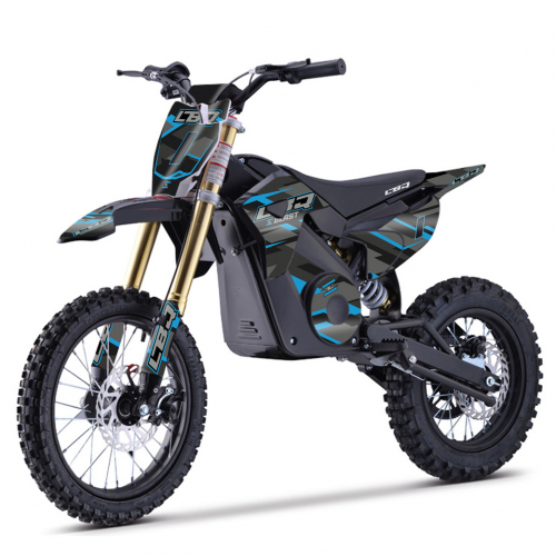 Dirt Bike électrique 1800W enfant LBQ E-BLAST BLEU