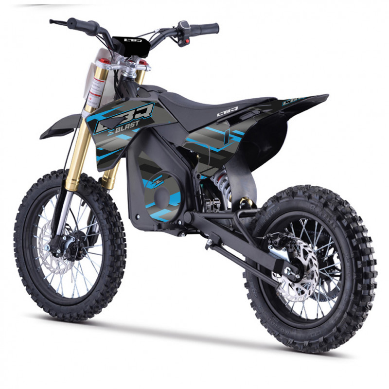 Dirt Bike électrique 1800W enfant LBQ E-BLAST BLEU