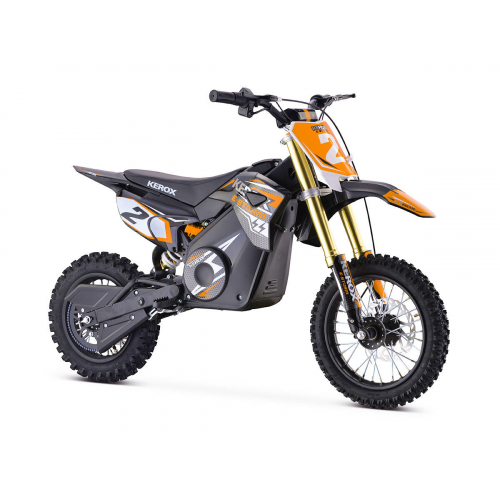 Pit Bike électrique 1200W enfant KEROX E-STORM ORANGE