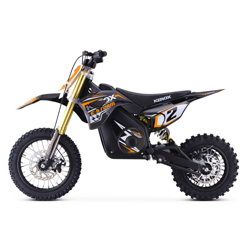 Pit Bike électrique 1000W enfant KEROX E-STORM ORANGE
