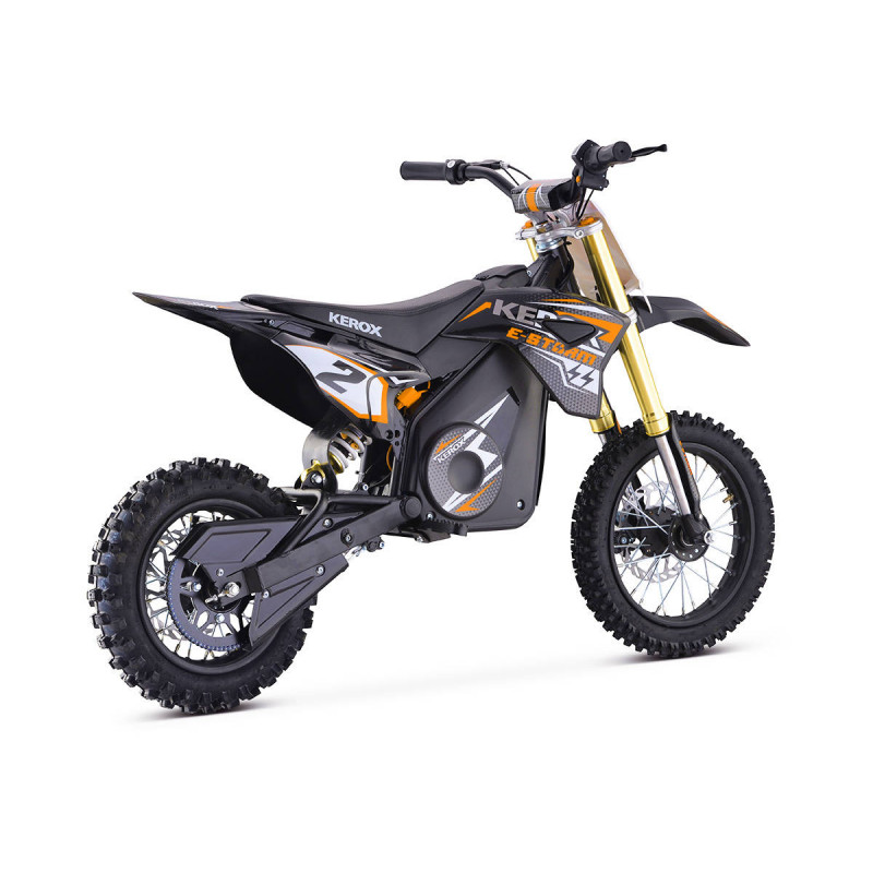 Pit Bike électrique 1000W enfant KEROX E-STORM ORANGE