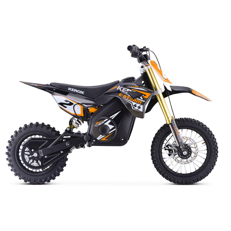 Pit Bike électrique 1000W enfant KEROX E-STORM ORANGE