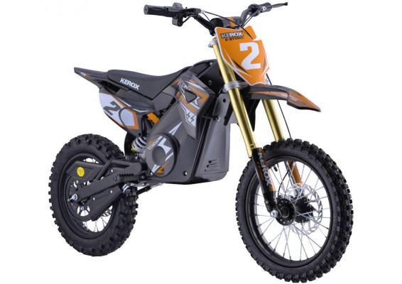 Pit Bike électrique 1300W enfant KEROX E-STORM ORANGE