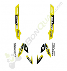 Kit décoration KEROX Raptor jaune quad enfant