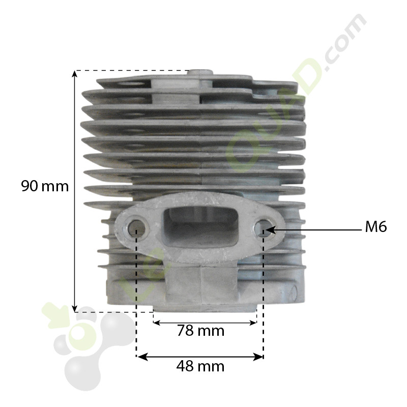 Cylindre moteur 65cc de pocket cross