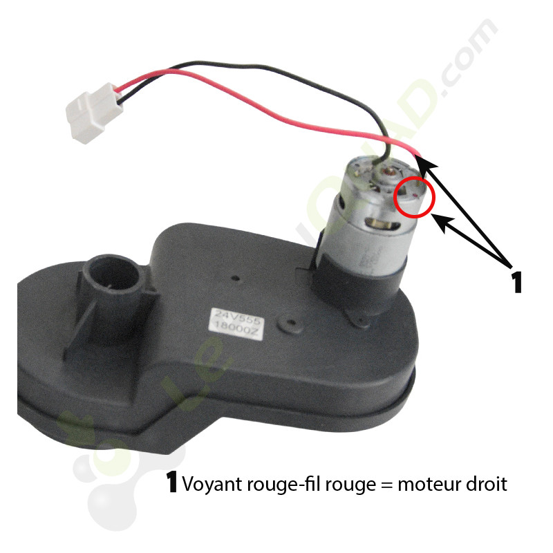 Moteur électrique arrière droit de voiture enfant ARIZONA 24V