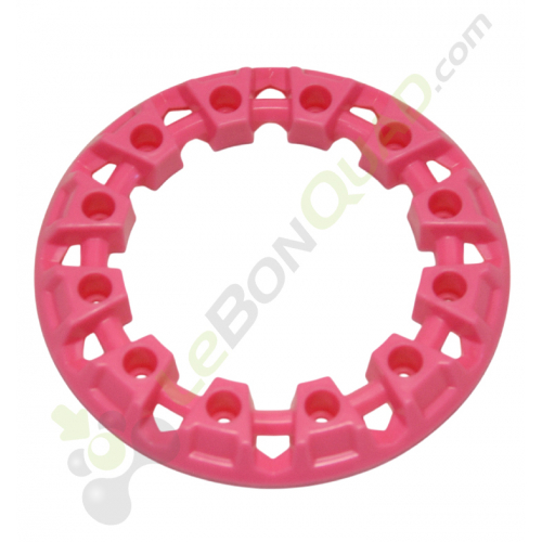 Enjoliveur de roue rose pour pocket quad