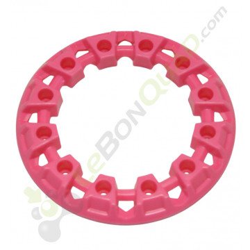 Enjoliveur de roue rose pour pocket quad