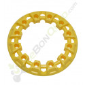 Enjoliveur de roue jaune pour pocket quad