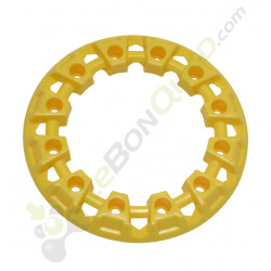 Enjoliveur de roue jaune pour pocket quad