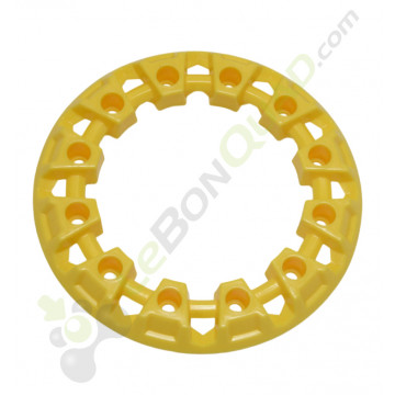 Enjoliveur de roue jaune pour pocket quad