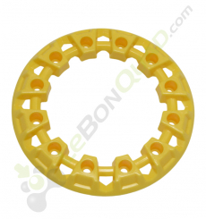 Enjoliveur de roue jaune pour pocket quad