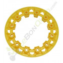 Enjoliveur de roue jaune pour pocket quad