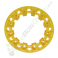 Enjoliveur de roue jaune pour pocket quad
