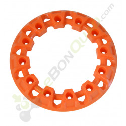 Enjoliveur de roue orange pour pocket quad