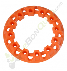 Enjoliveur de roue orange pour pocket quad