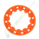 Enjoliveur de roue orange pour pocket quad