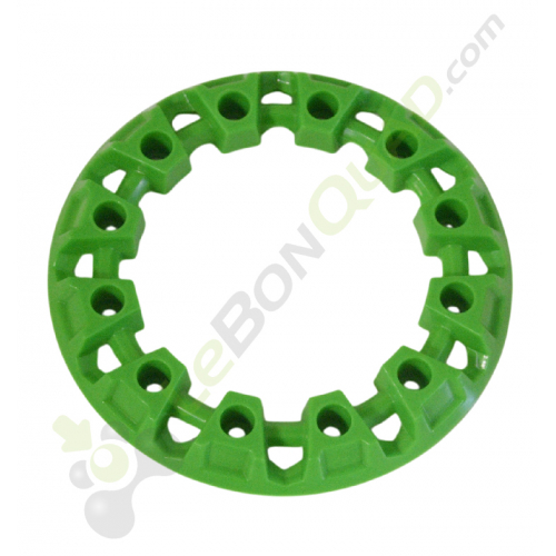Enjoliveur de roue vert pour pocket quad