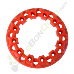 Enjoliveur de roue rouge pour pocket quad