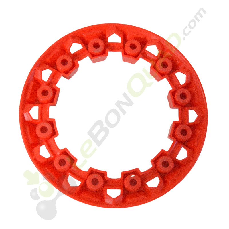 Enjoliveur de roue rouge pour pocket quad