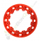 Enjoliveur de roue rouge pour pocket quad