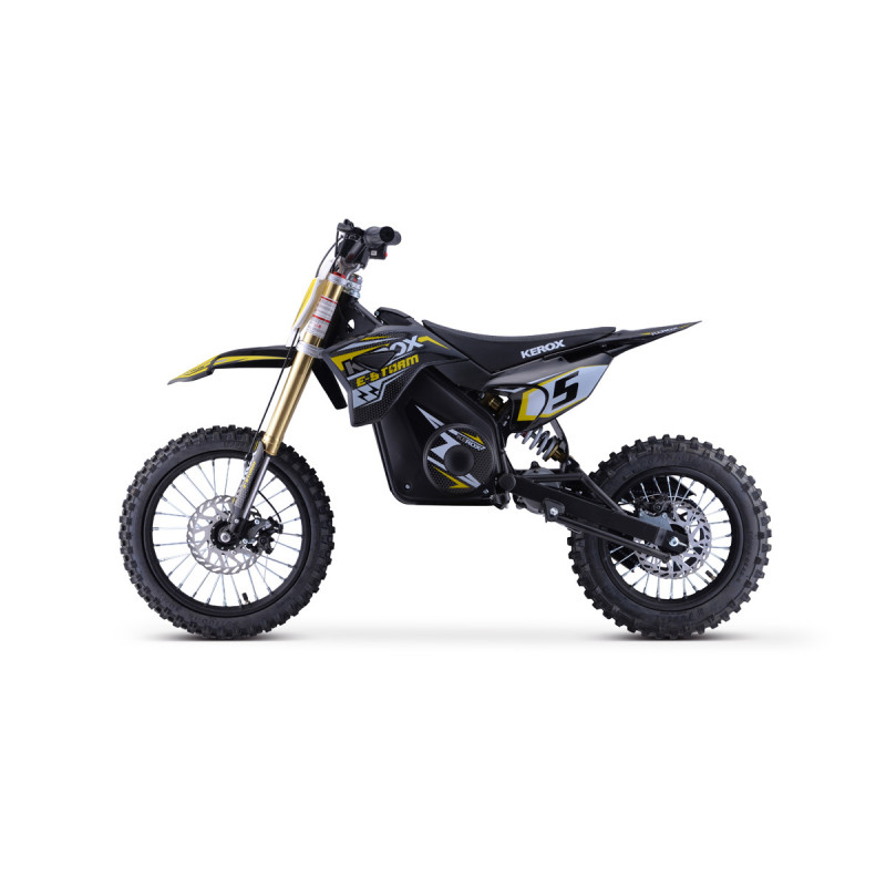 Pit Bike électrique 1800W KEROX E-STORM JAUNE
