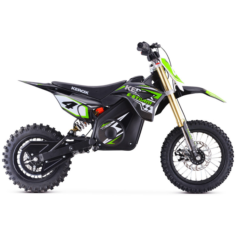 Pit Bike électrique 1000W enfant KEROX E-STORM VERT Reconditionné
