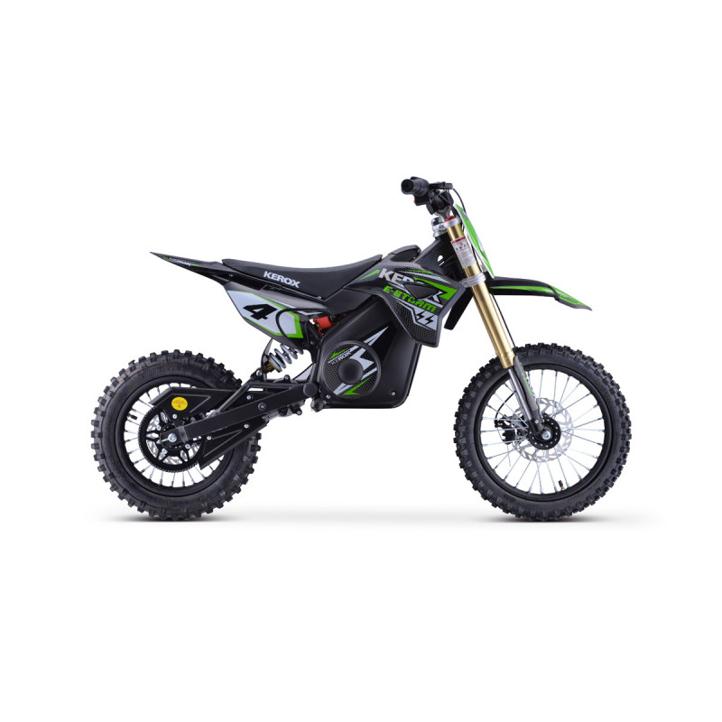 Pit Bike électrique 1300W enfant KEROX E-STORM VERT Reconditionné