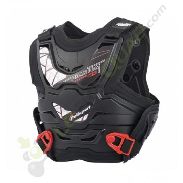 Plastron POLISPORT phantom mini NOIR
