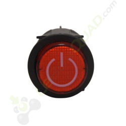 Contacteur on/off chromé 4 broches pour voiture enfant DAKOTA