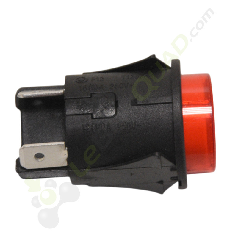 Contacteur on/off chromé 4 broches pour voiture enfant DAKOTA