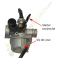Carburateur 15mm moteur 65cc de moto enfant