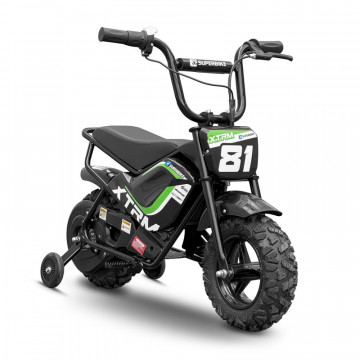 Moto électrique enfant 250w VERT E.SUPERBIKE