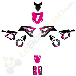 Kit décoration de moto electrique pour enfant KEROX E-STORM rose