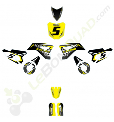 Kit décoration de moto electrique pour enfant KEROX E-STORM jaune
