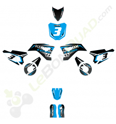 Kit décoration de moto electrique pour enfant KEROX E-STORM bleu
