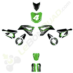 Kit décoration de moto electrique pour enfant KEROX E-STORM vert