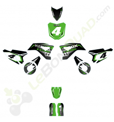 Kit décoration de moto electrique pour enfant KEROX E-STORM vert