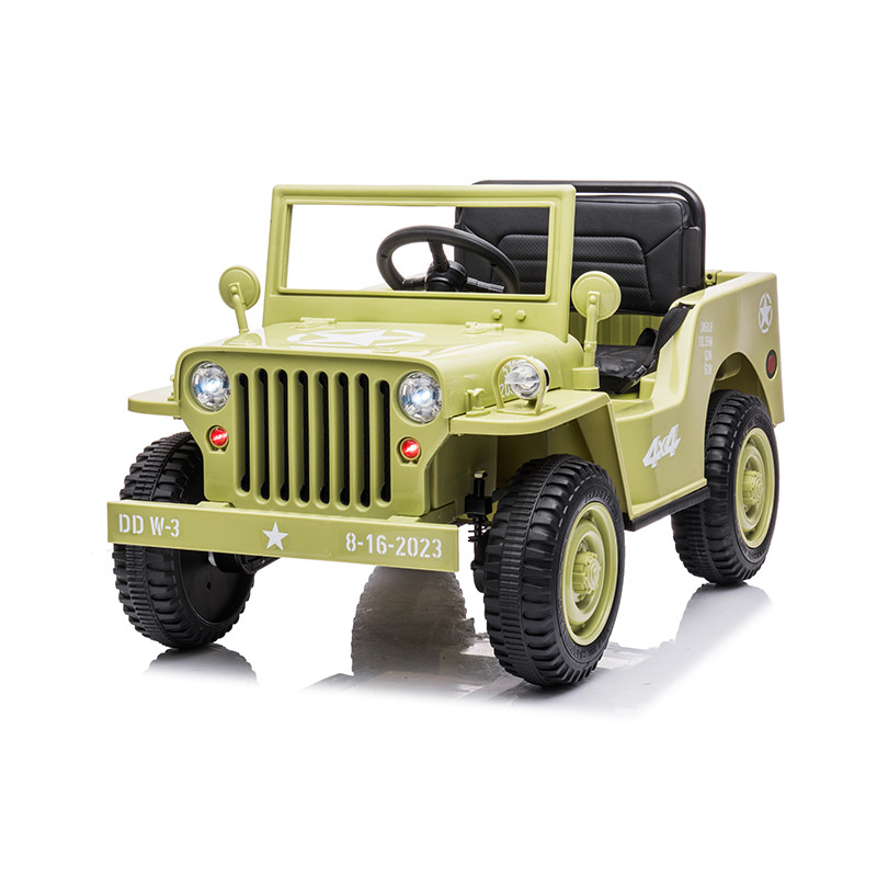 JEEP WILLYS enfant électrique 12V SABLE 1 PLACE