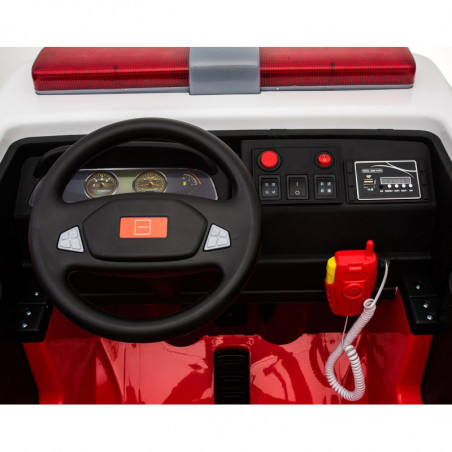 2 Camions De Pompiers Télécommandés Avec Jet D'eau - Lumières, Sons, échelle Pivotante, Pour Enfants 3-12 Ans