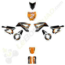 Kit décoration de moto electrique pour enfant KEROX E-STORM Orange