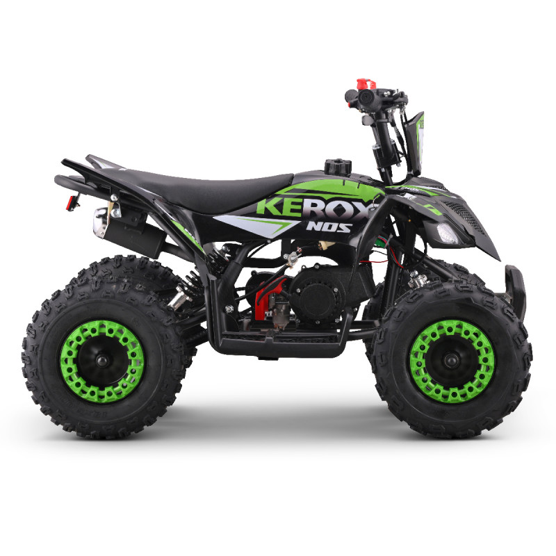 Quad enfant thermique 50cc vert KEROX NOS, disponible à partir de 3 ans
