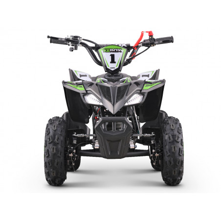 Pocket quad 50cc vert KEROX, gamme NOS pour enfants à partir de 3 ans selon leur gabarit et leur maturité.