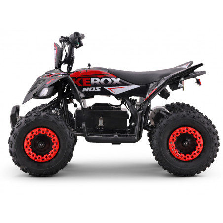Pocket quad électrique 1000W rouge pour enfants. Marque KEROX, modèle E-NOS